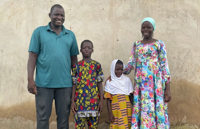 Miriam and her family from Ghana